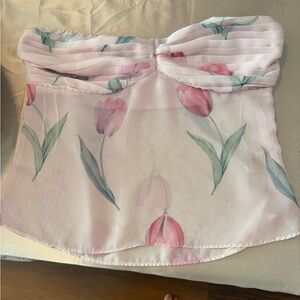 Floral Sheer Pink Top
